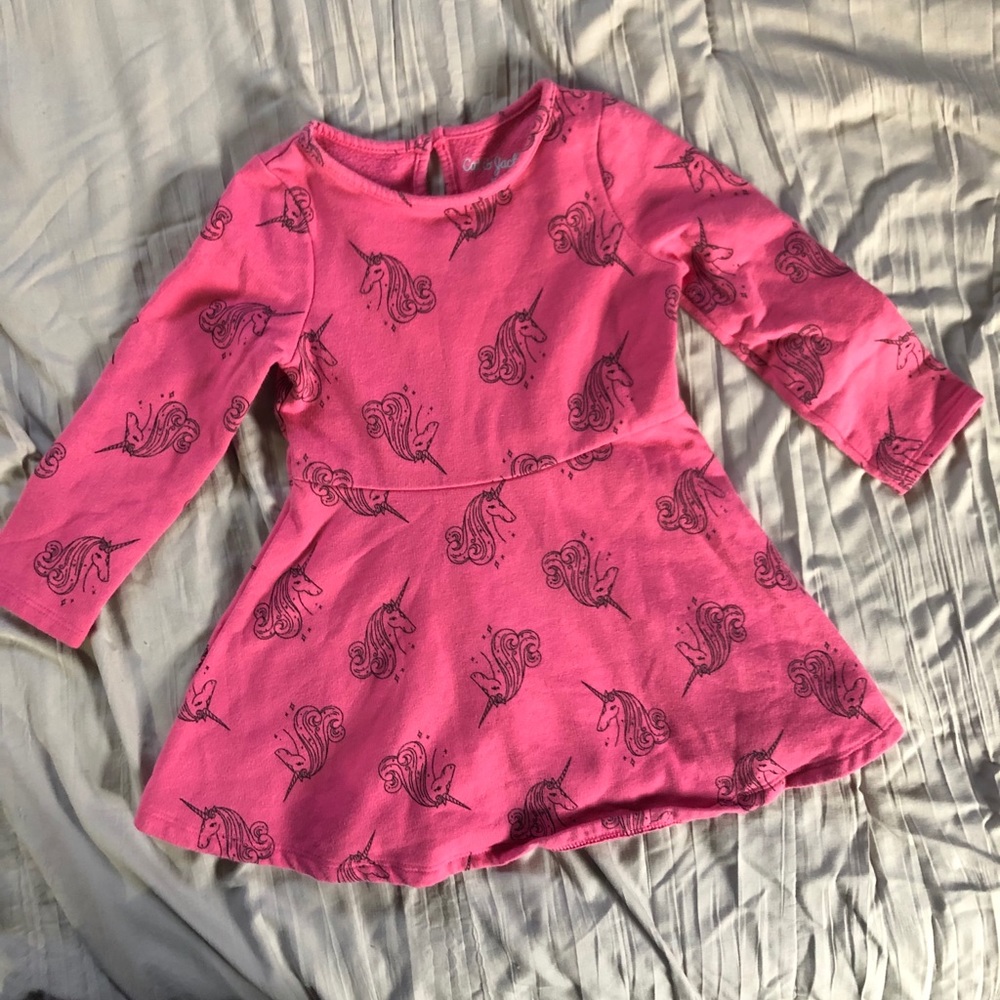 Long sleeve fleece dress